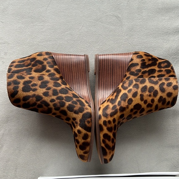 New 1. State Kaleb Wedge Bootie in Brown Multi Calf Hair Size 6.5 M - Picture 4 of 6